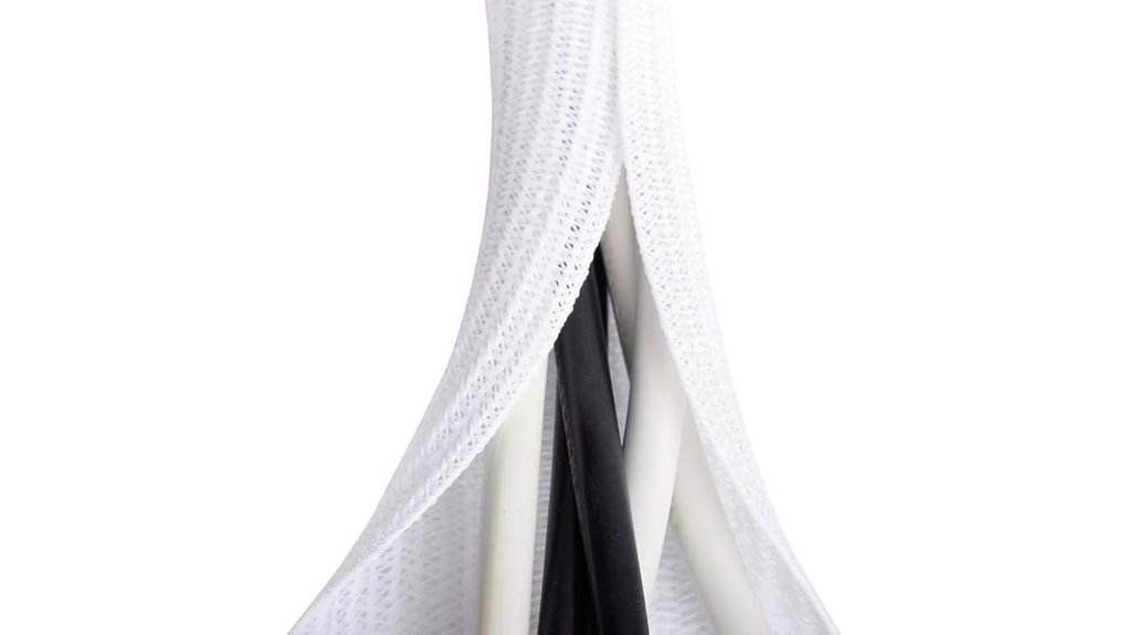 white 4 5 6 6ft cable sleeve