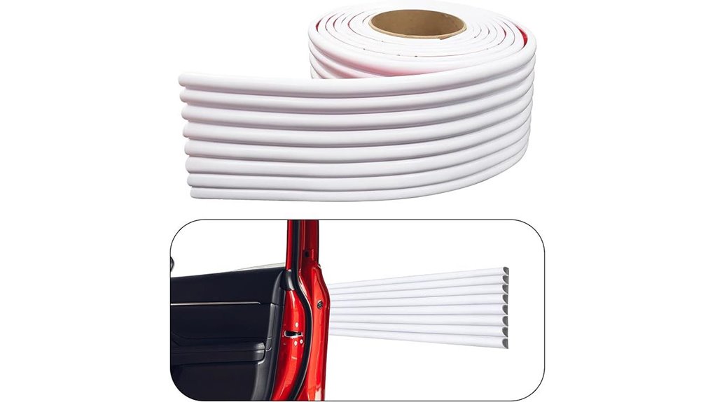 white 4in x 12ft rubber guard