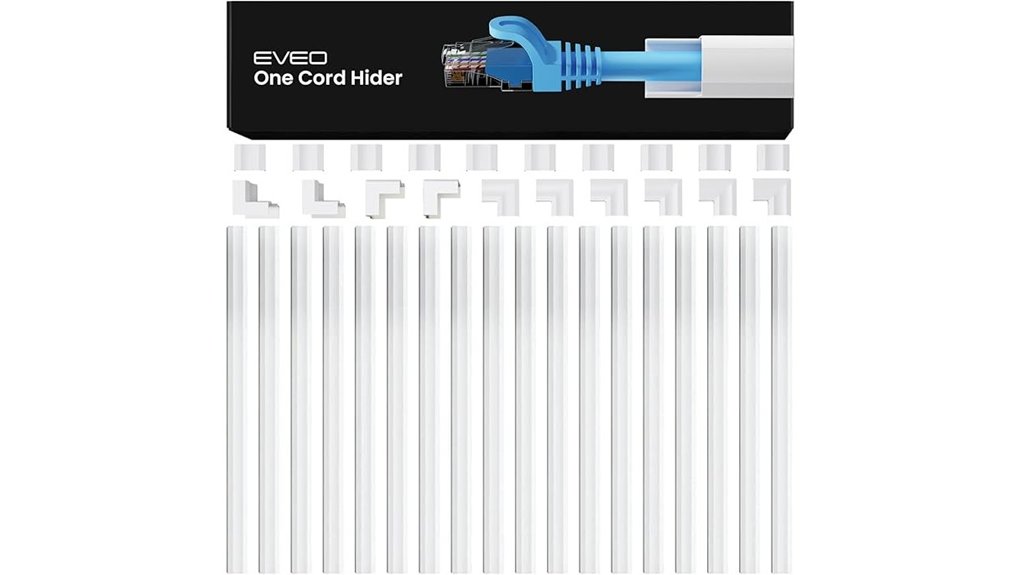 white cord hiding cable raceway