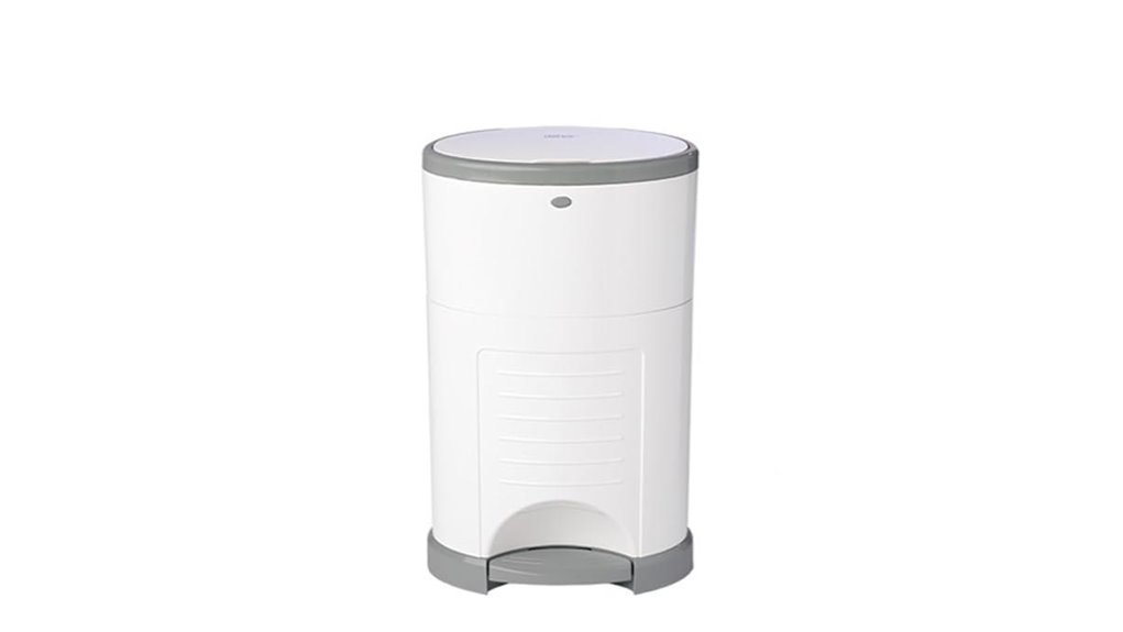 white diaper pail system