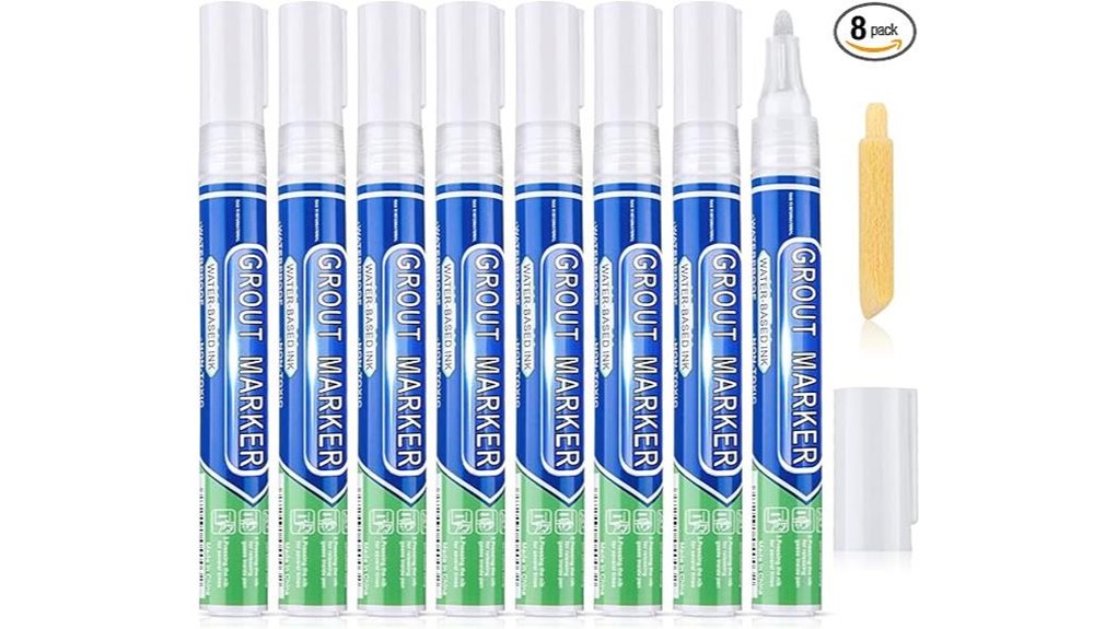 white grout repair sealer pens