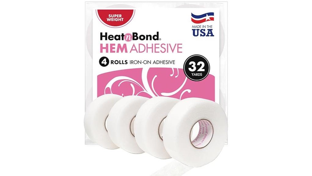 white no sew iron on hemming tape