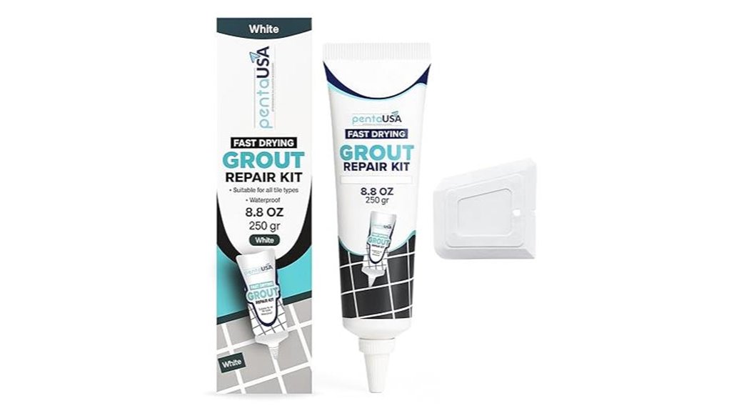 white tile grout repair kit