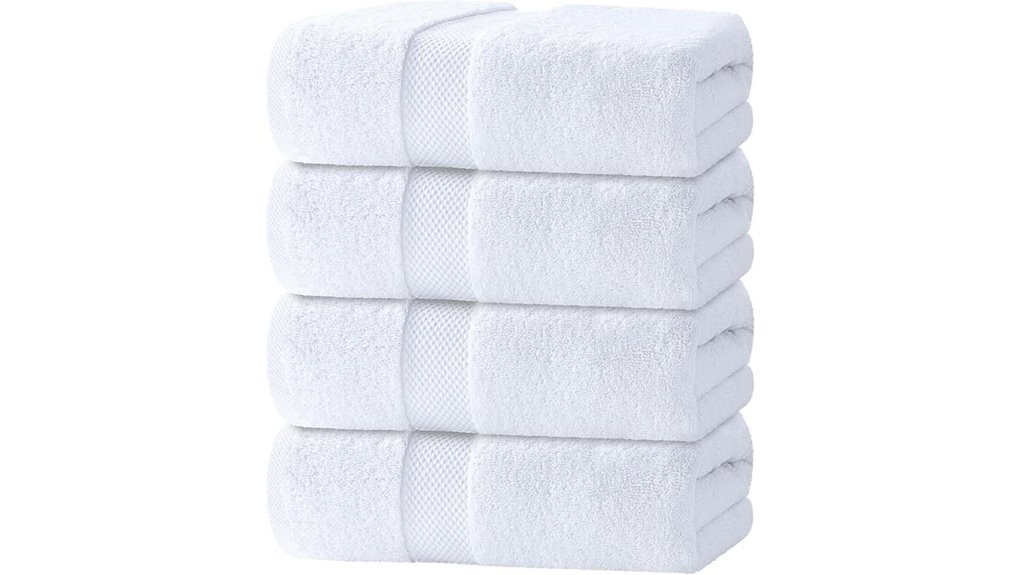white turkish cotton bath towels