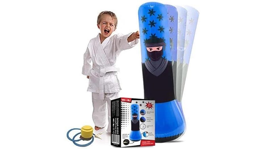 whoobli ninja inflatable punching bag
