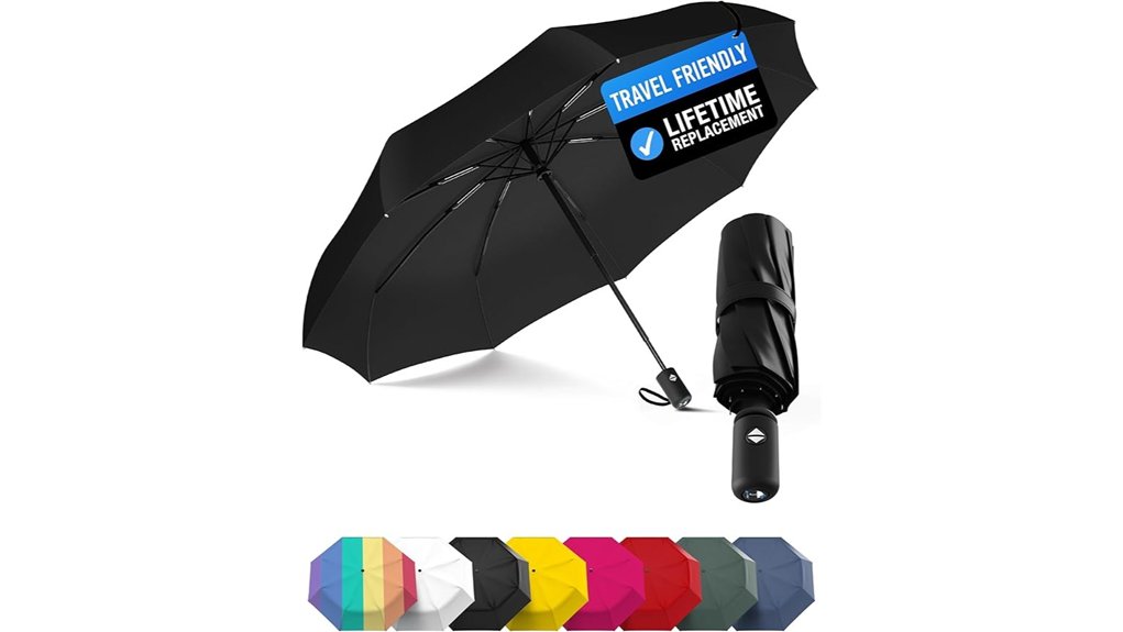 windproof compact auto umbrella