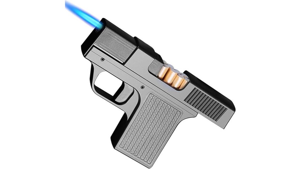 windproof refillable blue jet flame