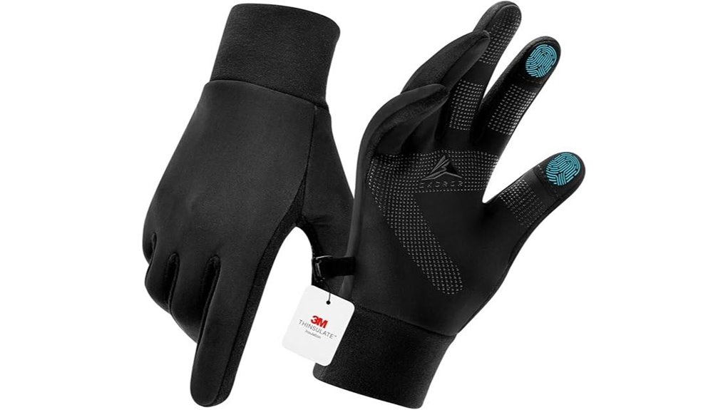 windproof thermal touchscreen gloves