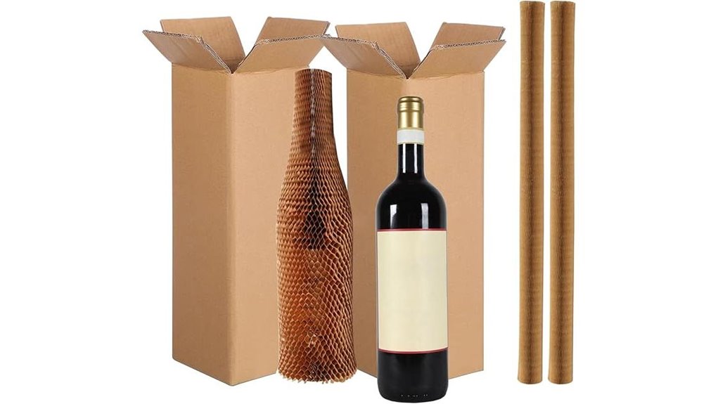wine bottle protective shipping sleeves