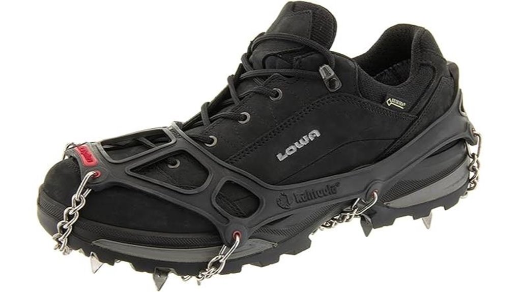 winter hiking ice traction