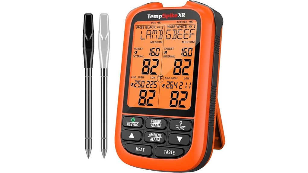 wireless dual probe meat thermometer