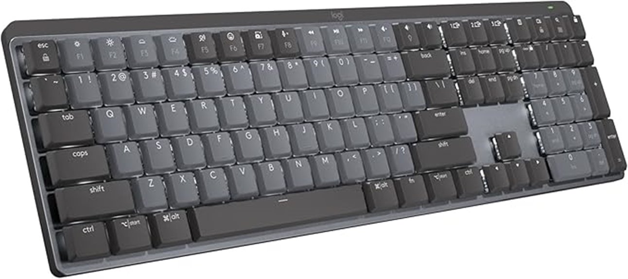 wireless illuminated mechanical performance keyboard