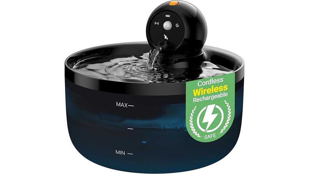 wireless motion sensing cat fountain