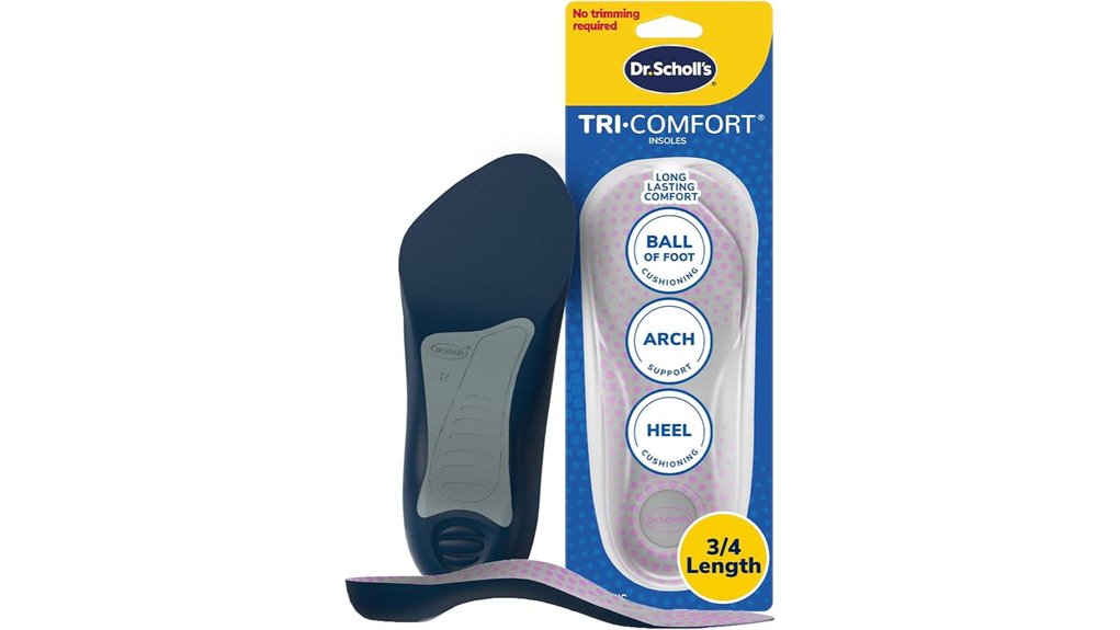 women s 3 4 length comfort insoles
