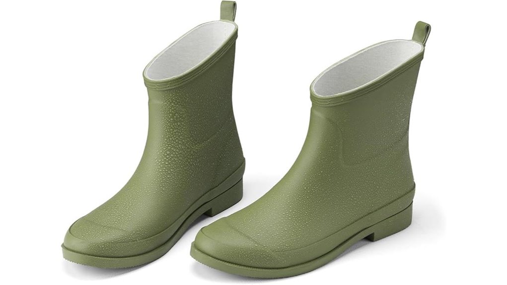 women s ankle rubber rainboots