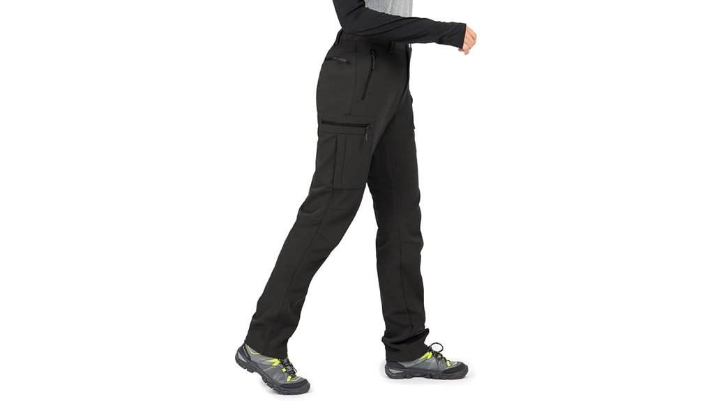 women s fleece lined insulated softshell ski pants