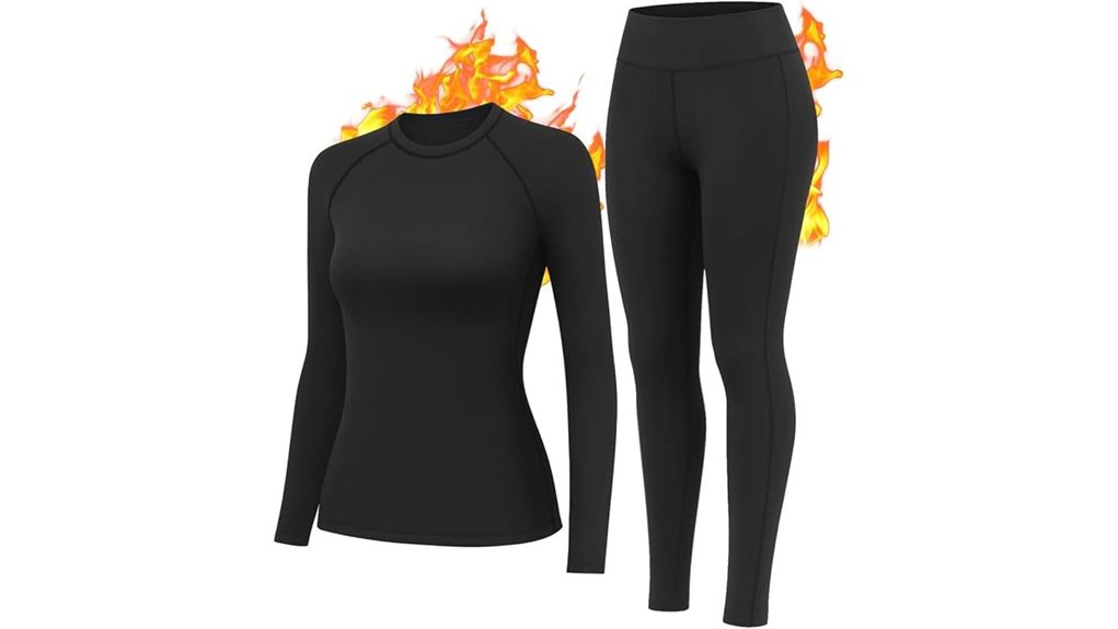 women s fleece lined thermal long johns