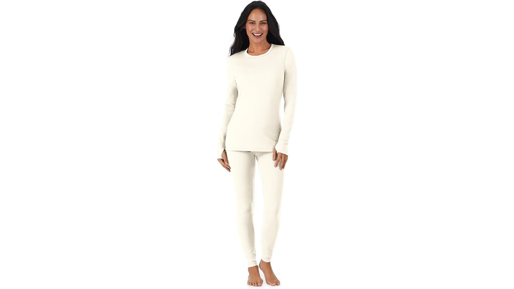 women s fleece lined thermal set