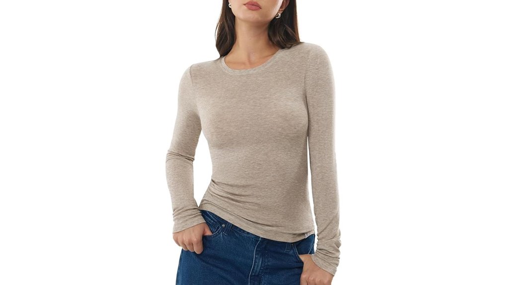women s merino blend crewneck tee