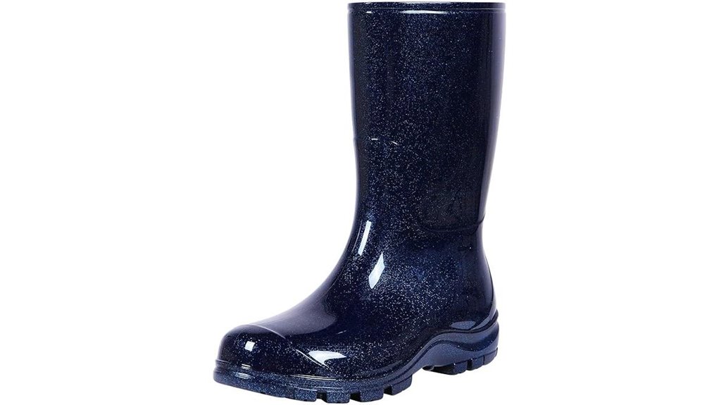 women s mid calf printed waterproof boots