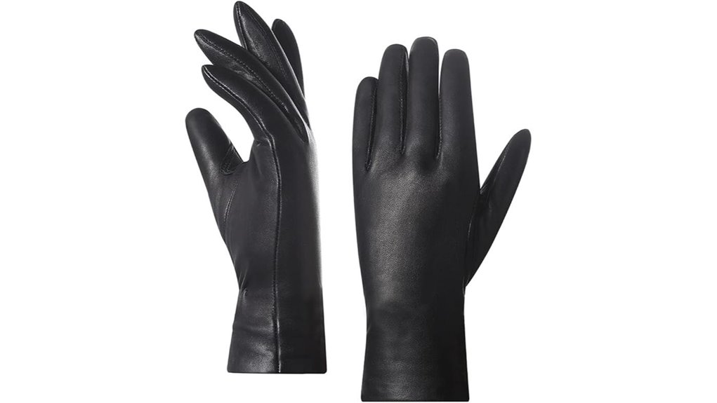 women s nappa lambskin cashmere lined gloves