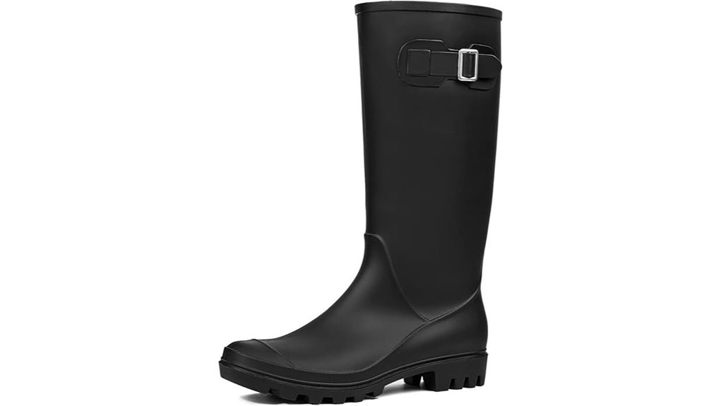 women s tall waterproof rubber wellingtons