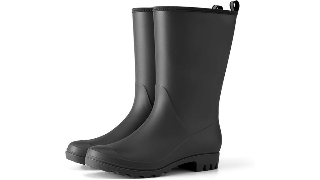 women s wide calf waterproof rainboots