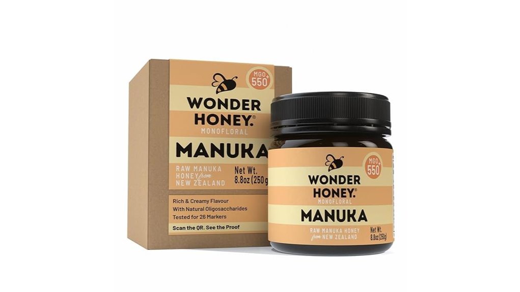 wonder honey raw manuka mgo550