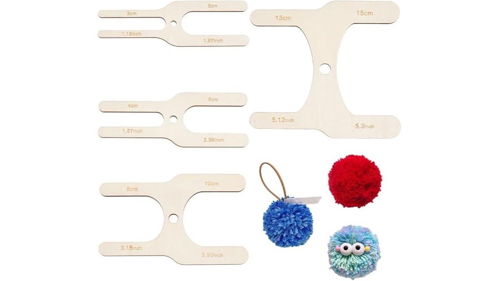 wooden pom pom maker kit