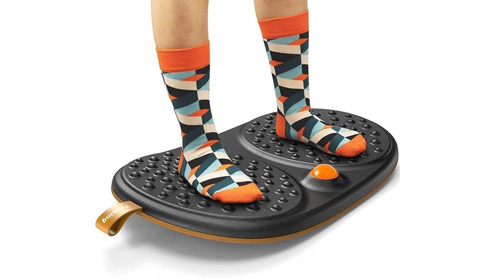 wooden rollerball balance mat