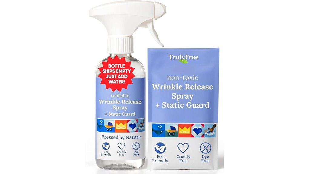 wrinkle and static removers