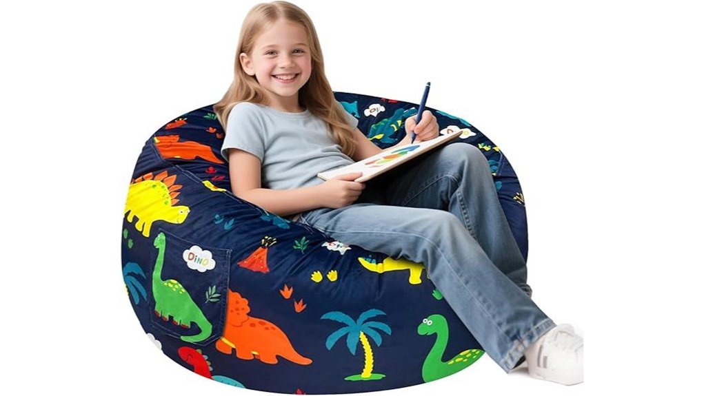 x large dinosaur memory foam beanbag