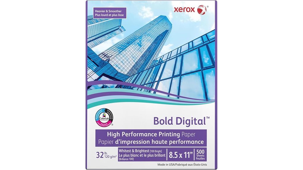 xerox 32lb 100 brightness letterpaper