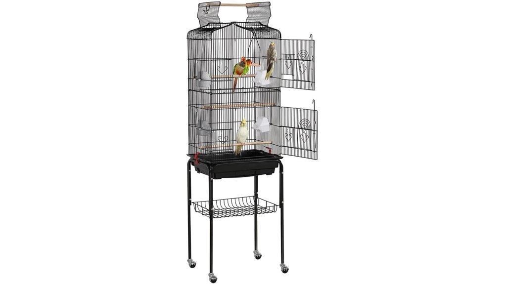 yaheetech 64 inch open top birdcage