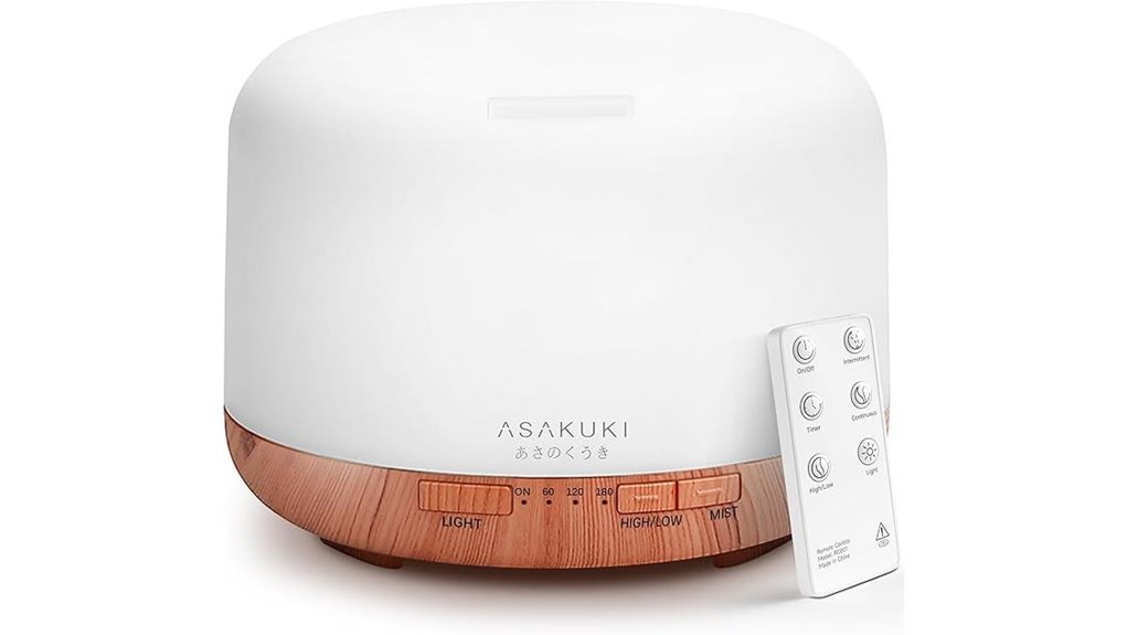 yellow 500ml ultrasonic oil diffuser