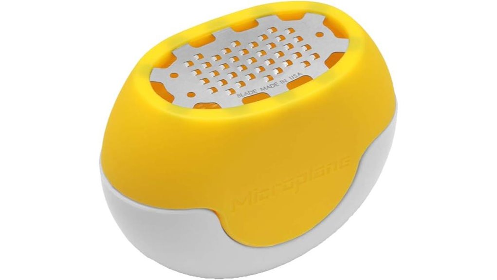 yellow handheld citrus zester