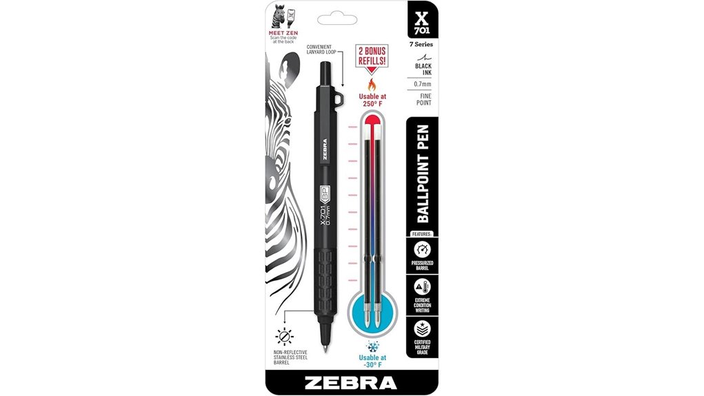 zebra x 701 tactical ballpoint pen