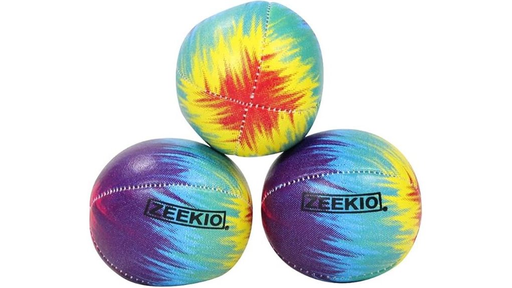 zeekio tie dye juggling balls