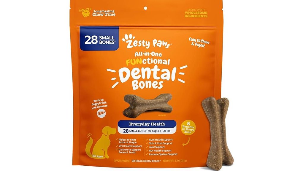 zesty paws dental bones pack