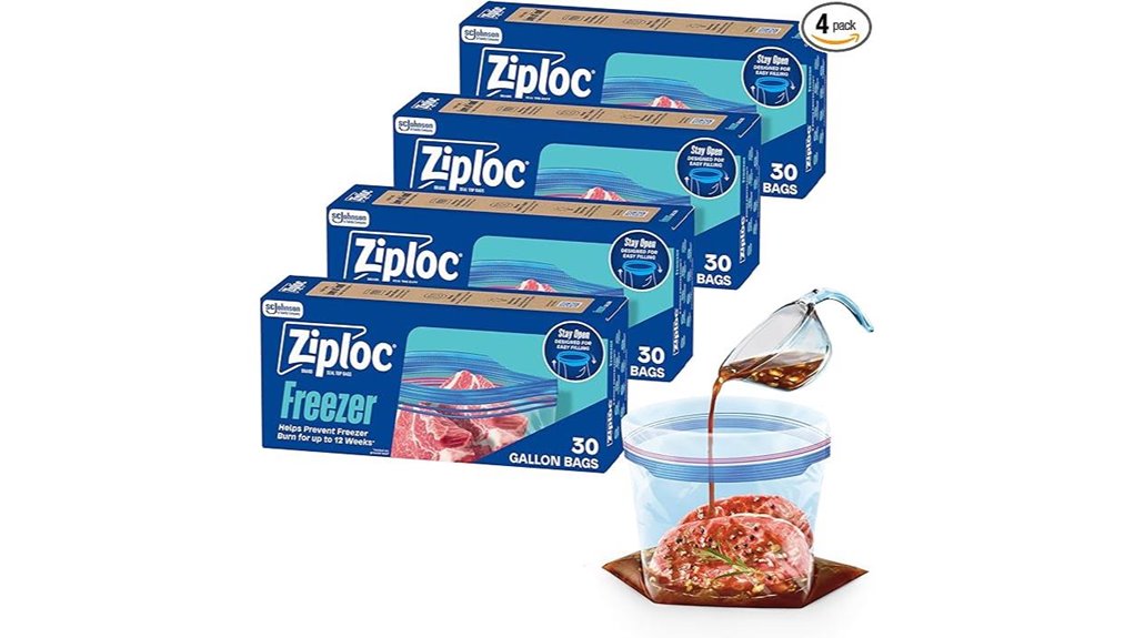 ziploc gallon freezer bags