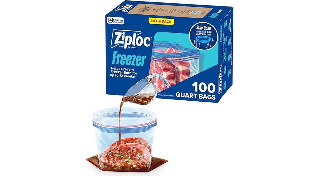 ziploc quart grip n seal freezer