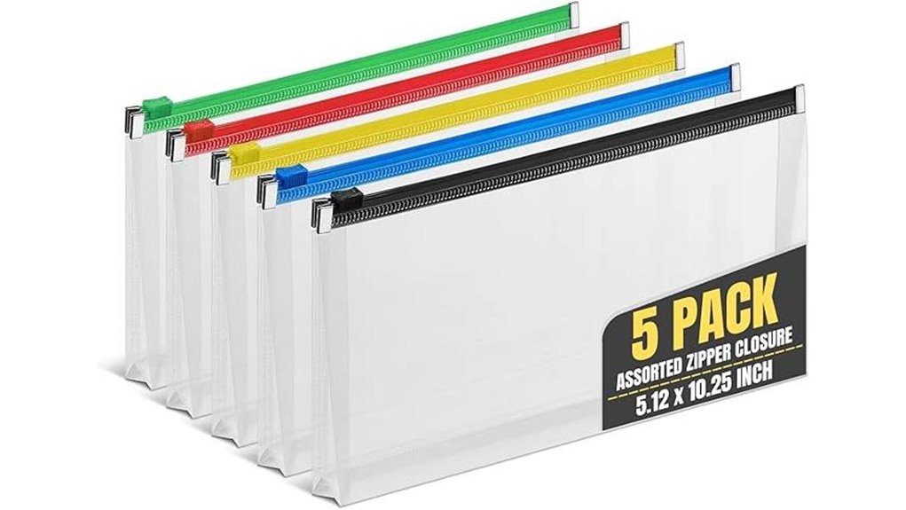 zippered moisture resistant letter envelopes