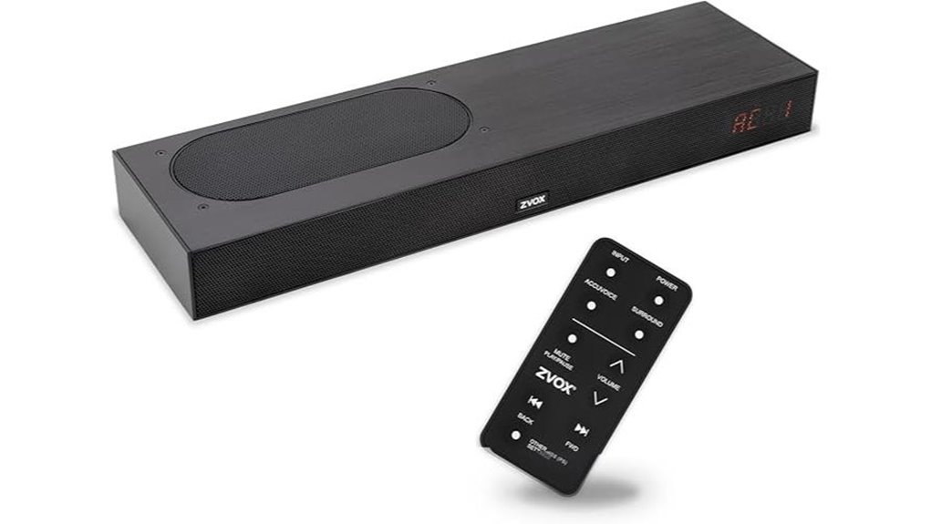 zvox accuvoice av835 soundbar